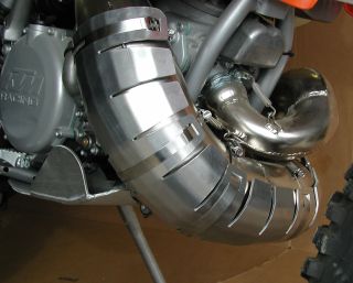 #11-24 Pipe Guard for 2005-2016 KTM 250/300 XC, XCW & 2014-2016 Husqvarna 250/300 TC, TE with FMF Gnarley/ Fatty Pipe