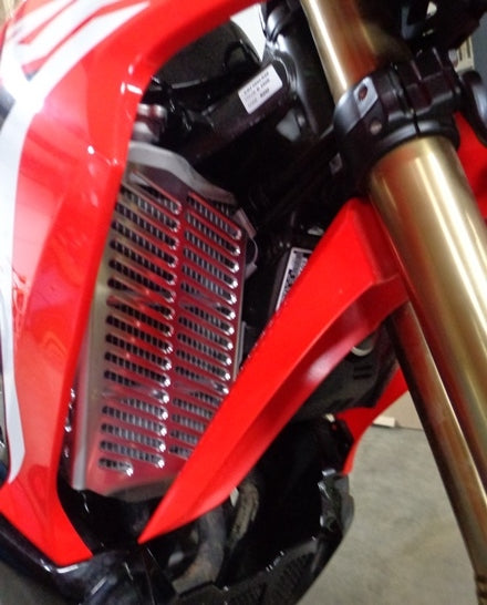 Grille De Protection Radiateur Pour Honda CRF300L (2021-2025) - Alliage Aluminium Noir - Montage Sans Modification - 5